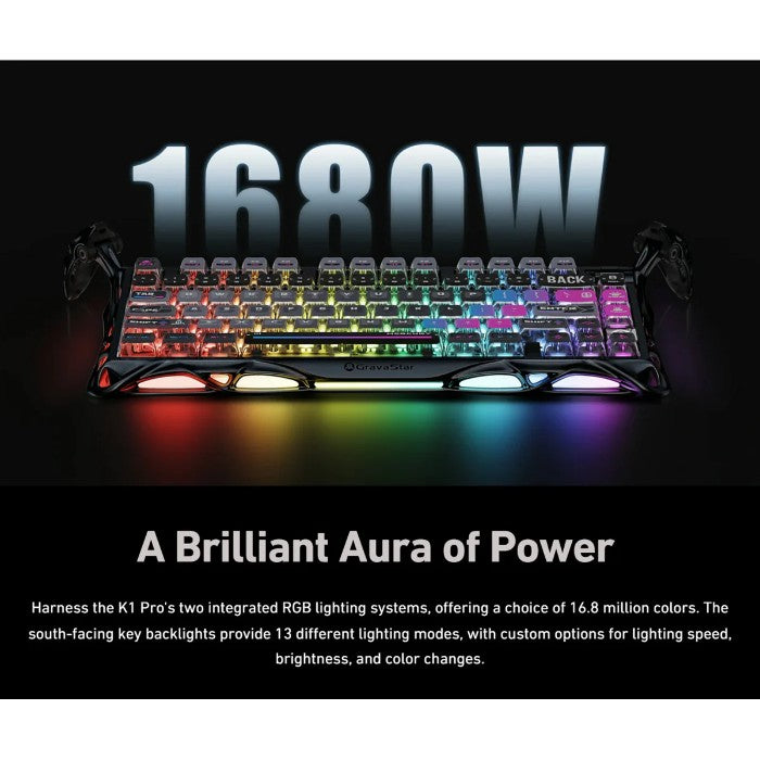 Shop and buy GravaStar Mercury K1 Pro 75% Wireless Mechanical Gaming Keyboard| KURUMIZ online with great deals and sales prices with fast and safe shipping. KURUMIZ is the largest Singapore official authorised retailer for the largest collection of mobile premium accessories.