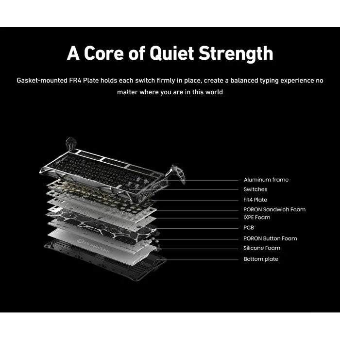 Shop and buy GravaStar Mercury K1 Pro 75% Wireless Mechanical Gaming Keyboard| KURUMIZ online with great deals and sales prices with fast and safe shipping. KURUMIZ is the largest Singapore official authorised retailer for the largest collection of mobile premium accessories.