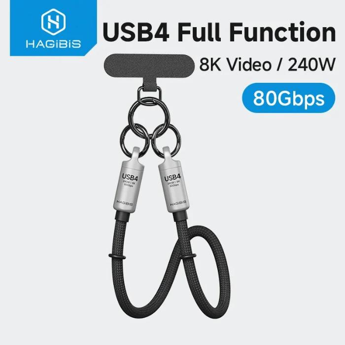 Shop and buy HAGIBIS GS200 240W USB4 Full Function Wrist Lanyard Cable| KURUMIZ online with great deals and sales prices with fast and safe shipping. KURUMIZ is the largest Singapore official authorised retailer for the largest collection of mobile premium accessories.