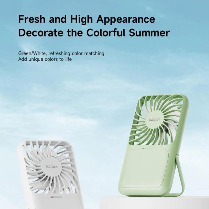Shop and buy IDMIX F6 Portable Handheld Makeup Mirror Fan 1800mAh| KURUMIZ online with great deals and sales prices with fast and safe shipping. KURUMIZ is the largest Singapore official authorised retailer for the largest collection of mobile premium accessories.