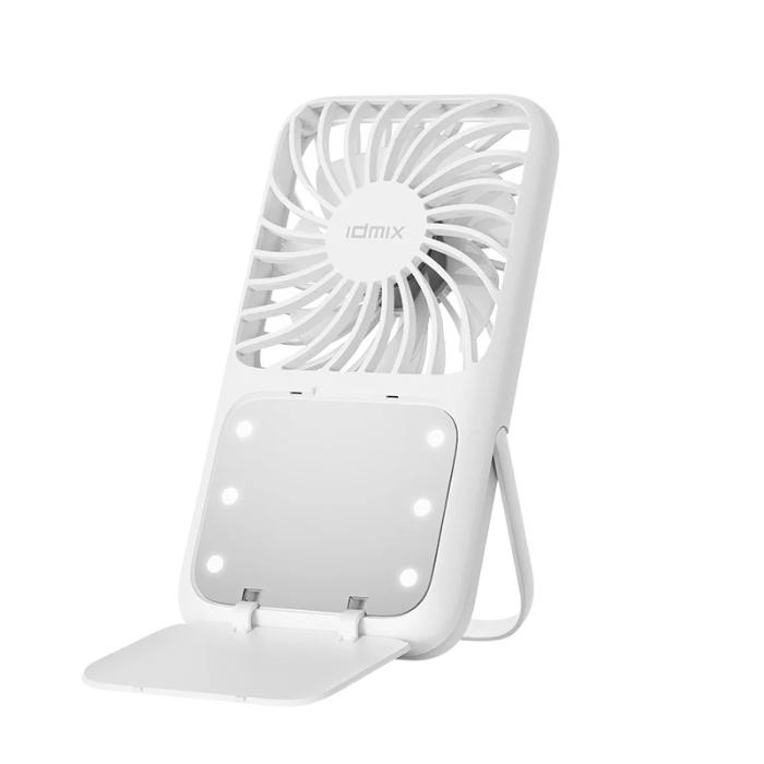 Shop and buy IDMIX F6 Portable Handheld Makeup Mirror Fan 1800mAh| KURUMIZ online with great deals and sales prices with fast and safe shipping. KURUMIZ is the largest Singapore official authorised retailer for the largest collection of mobile premium accessories.