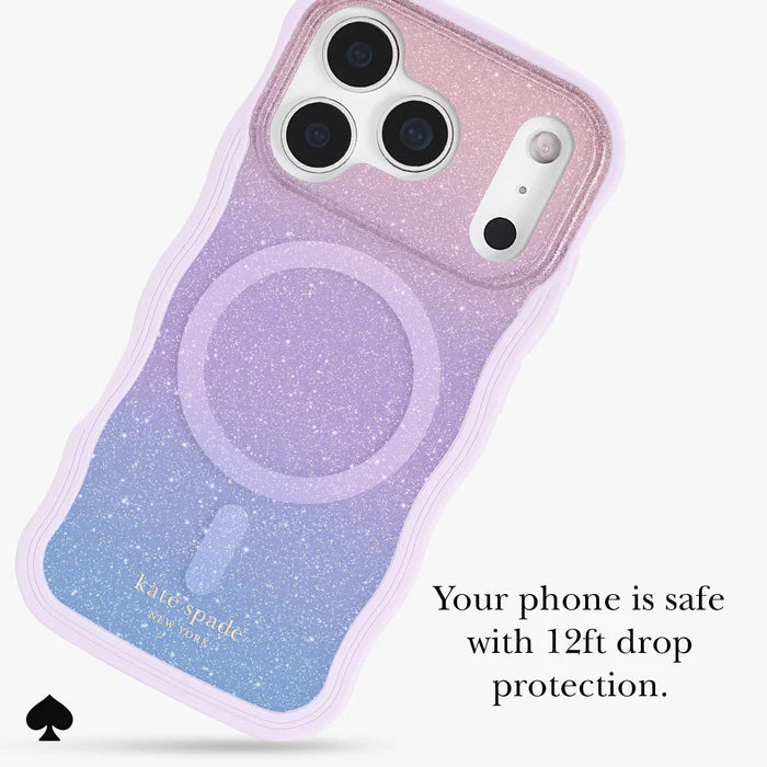 Kate Spade New York Wavy Nightfall Magnetic Case for iPhone 17 Pro 6.3" (2025)
