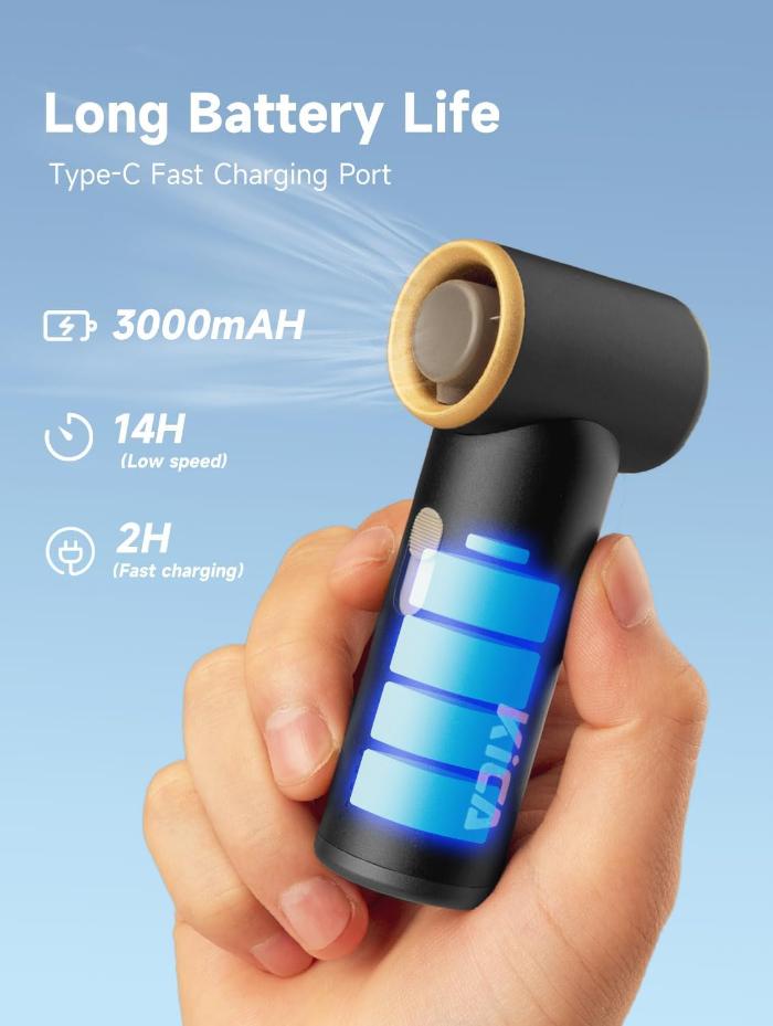Shop and buy KiCA Ultra-Compact & Portable Jet Fan Mini with 14Hrs Long Time Battery| KURUMIZ online with great deals and sales prices with fast and safe shipping. KURUMIZ is the largest Singapore official authorised retailer for the largest collection of mobile premium accessories.