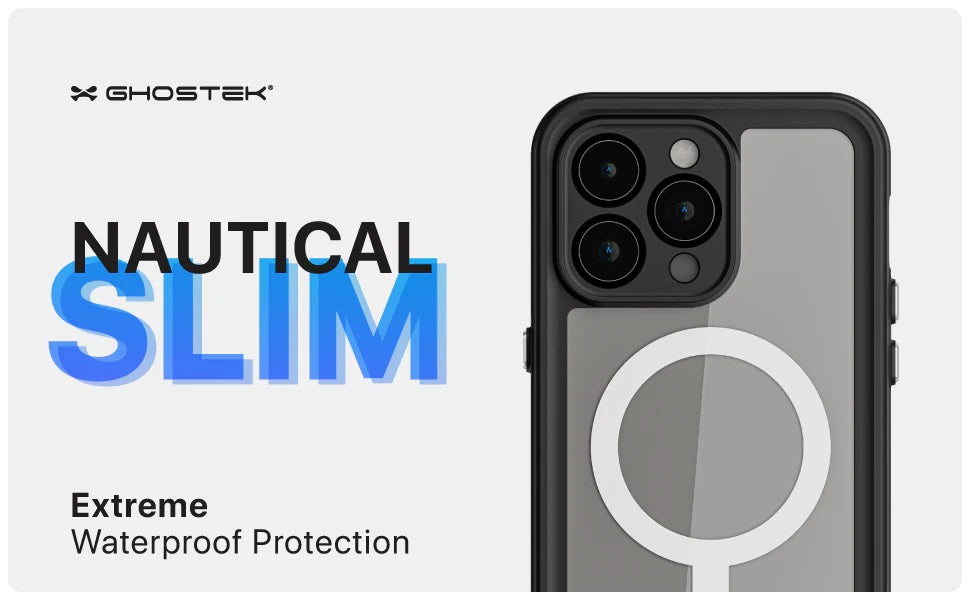 Shop and buy Ghostek Nautical Slim Waterproof Case iPhone 15 Pro Max (2023) MagSafe Compatible| KURUMIZ online with great deals and sales prices with fast and safe shipping. KURUMIZ is the largest Singapore official authorised retailer for the largest collection of mobile premium accessories.