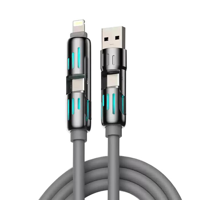 Shop and buy MFISH Armored Dragon 4-in-1 240W Fast Charging Cable 2m| KURUMIZ online with great deals and sales prices with fast and safe shipping. KURUMIZ is the largest Singapore official authorised retailer for the largest collection of mobile premium accessories.