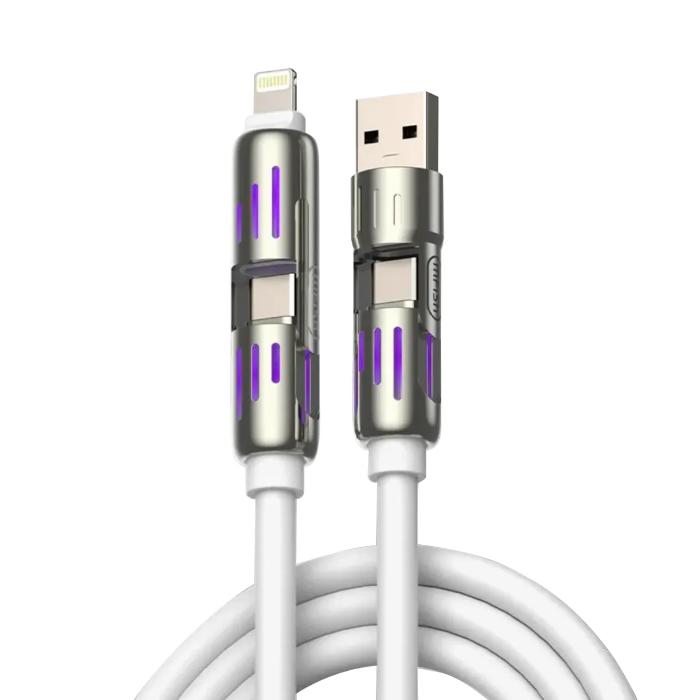 Shop and buy MFISH Armored Dragon 4-in-1 240W Fast Charging Cable 2m| KURUMIZ online with great deals and sales prices with fast and safe shipping. KURUMIZ is the largest Singapore official authorised retailer for the largest collection of mobile premium accessories.