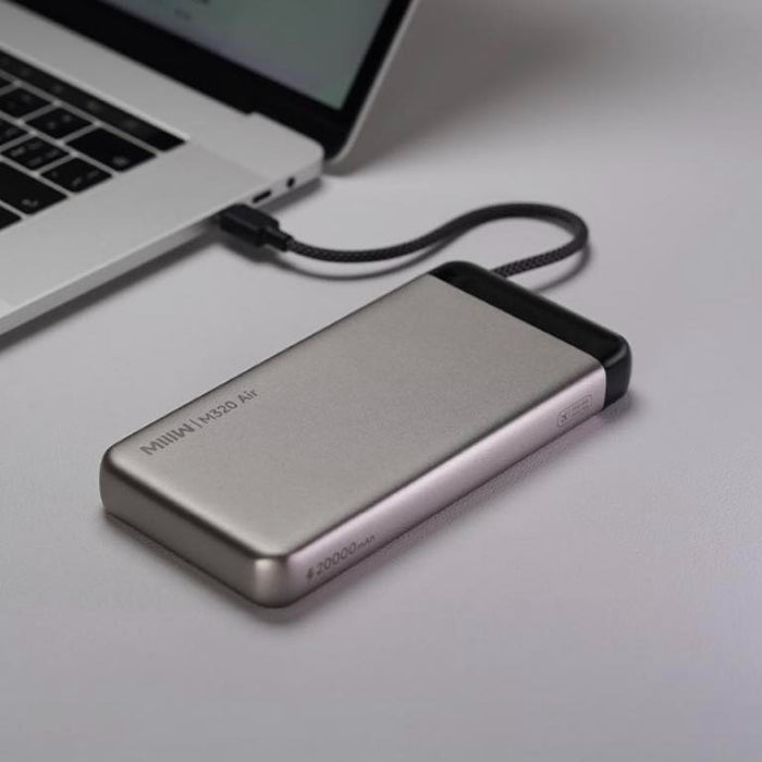 MIIIW M320 Air 55W 20000mAh Ultrathin Power Bank with Built-in Cable