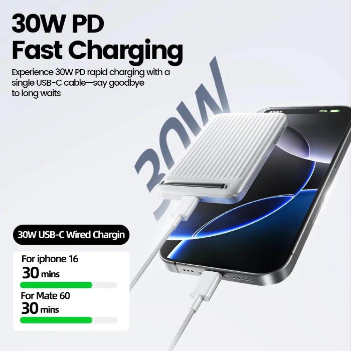 MOVESPEED P03 Qi2 Magnetic Power Bank 10000mAh 15W Wireless Portable Charger with Stand