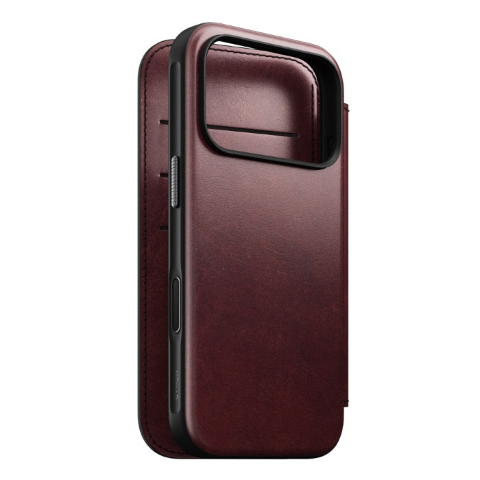 NOMAD Modern Leather Folio Case for iPhone 17 Pro 6.3" (2025) by Horween® Leather