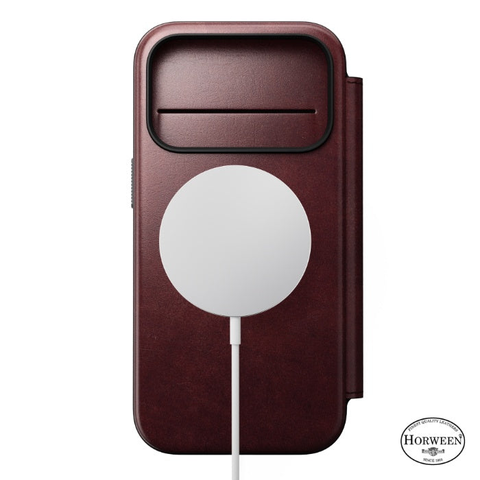 NOMAD Modern Leather Folio Case for iPhone 17 Pro 6.3" (2025) by Horween® Leather