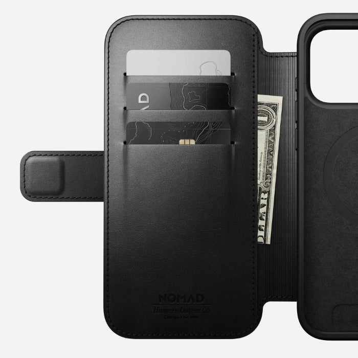 NOMAD Modern Leather Folio Case for iPhone 17 Pro Max 6.9" (2025) by Horween® Leather