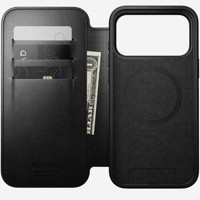 NOMAD Modern Leather Folio Case for iPhone 17 Pro Max 6.9" (2025) by Horween® Leather