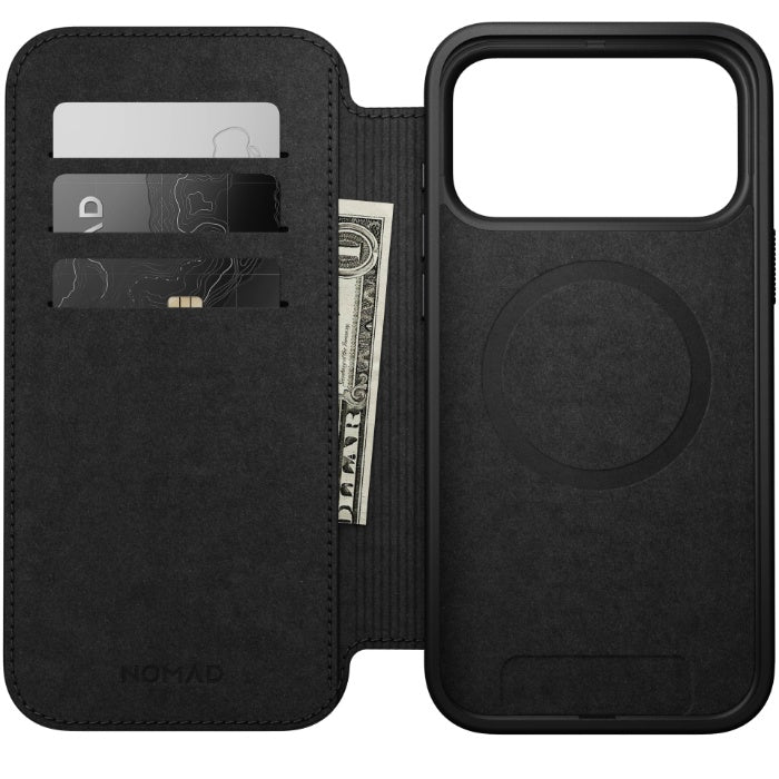 NOMAD Modern Leather Folio Case for iPhone 17 Pro Max 6.9" (2025) by Nomad Leather