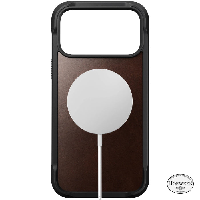 NOMAD Rugged Leather Case for iPhone 17 Pro Max 6.9" (2025) by Horween® Leather