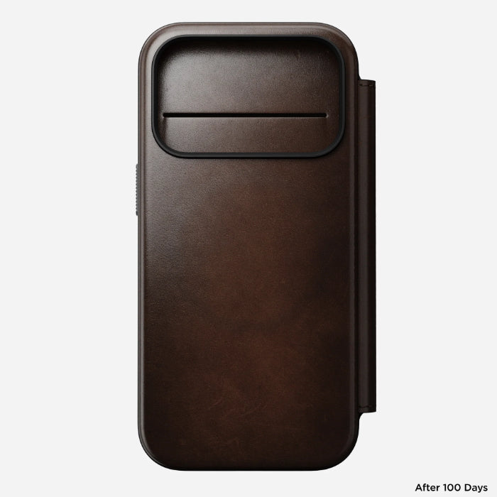 NOMAD Modern Leather Folio Case for iPhone 17 Pro 6.3" (2025) by Horween® Leather