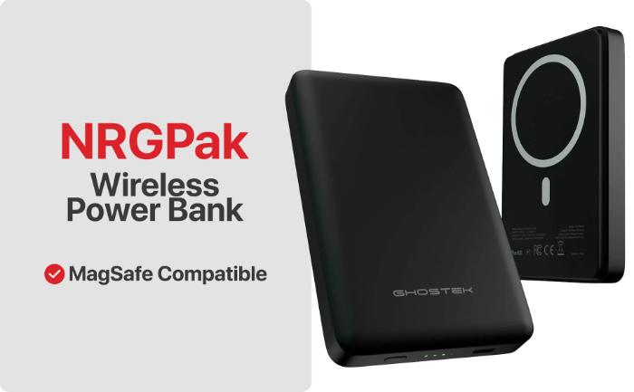 Shop and buy Ghostek NRGpak 10000mah 15W MagSafe Powerbank| KURUMIZ online with great deals and sales prices with fast and safe shipping. KURUMIZ is the largest Singapore official authorised retailer for the largest collection of mobile premium accessories.
