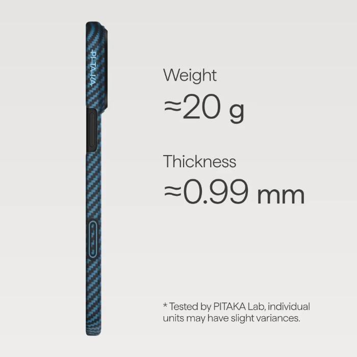 PITAKA Ultra-Slim Case for iPhone 17 Pro Max 6.9" (2025) with PitaTap