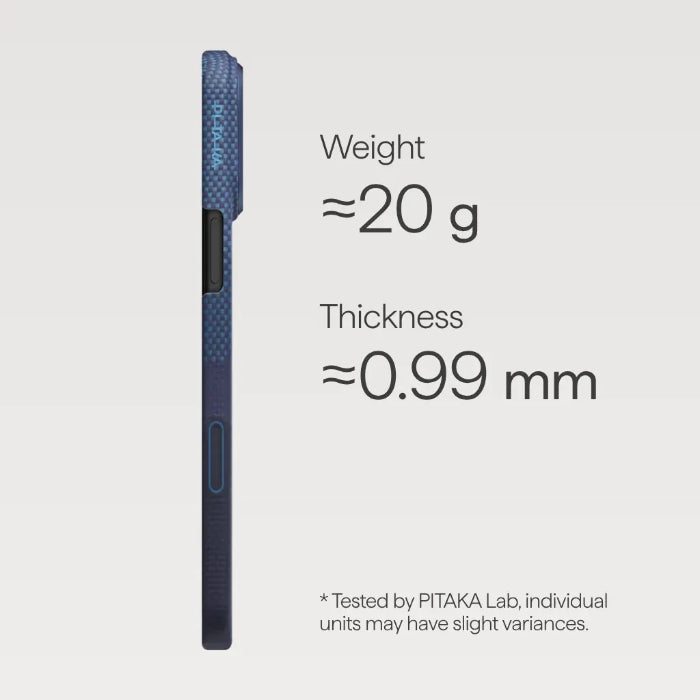 PITAKA Ultra-Slim Case for iPhone 17 Pro 6.3" (2025) with PitaTap