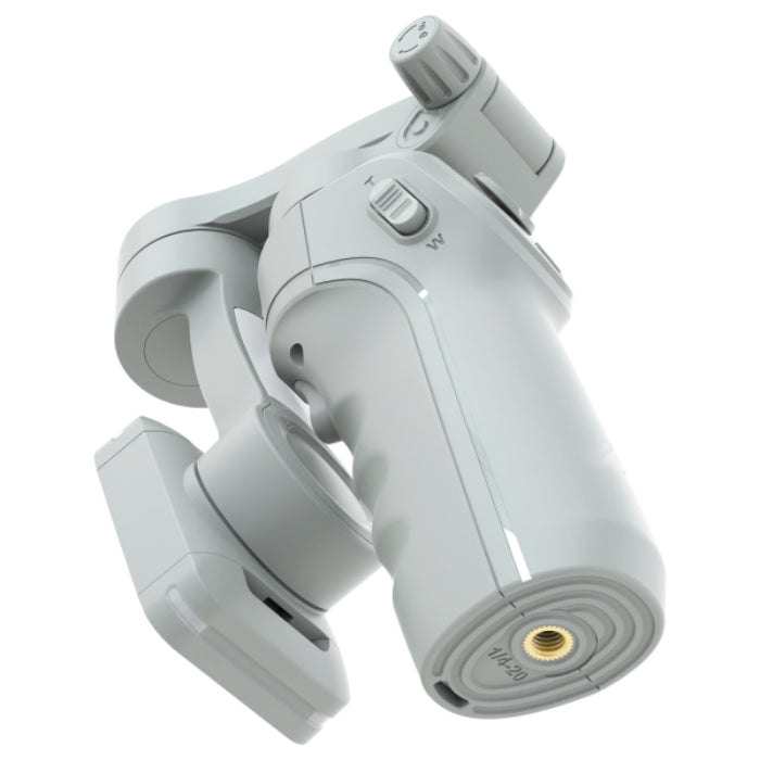 Gray PROOVE Axis Gimbal Stabilizer 360° Rotation with LED Backlit Stabilizer on a white background