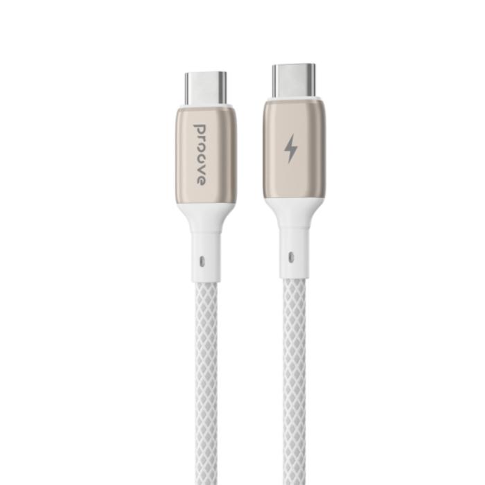 Shop and buy PROOVE Dense Metal Nylon Braided 60w Type C to C  Fast Charging Data Cable| KURUMIZ online with great deals and sales prices with fast and safe shipping. KURUMIZ is the largest Singapore official authorised retailer for the largest collection of mobile premium accessories.