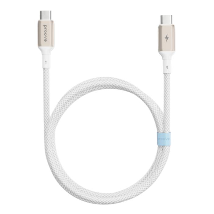 Shop and buy PROOVE Dense Metal Nylon Braided 60w Type C to C  Fast Charging Data Cable| KURUMIZ online with great deals and sales prices with fast and safe shipping. KURUMIZ is the largest Singapore official authorised retailer for the largest collection of mobile premium accessories.