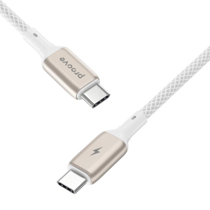 Shop and buy PROOVE Dense Metal Nylon Braided 60w Type C to C  Fast Charging Data Cable| KURUMIZ online with great deals and sales prices with fast and safe shipping. KURUMIZ is the largest Singapore official authorised retailer for the largest collection of mobile premium accessories.