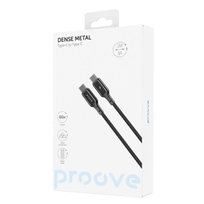 Shop and buy PROOVE Dense Metal Nylon Braided 60w Type C to C  Fast Charging Data Cable| KURUMIZ online with great deals and sales prices with fast and safe shipping. KURUMIZ is the largest Singapore official authorised retailer for the largest collection of mobile premium accessories.