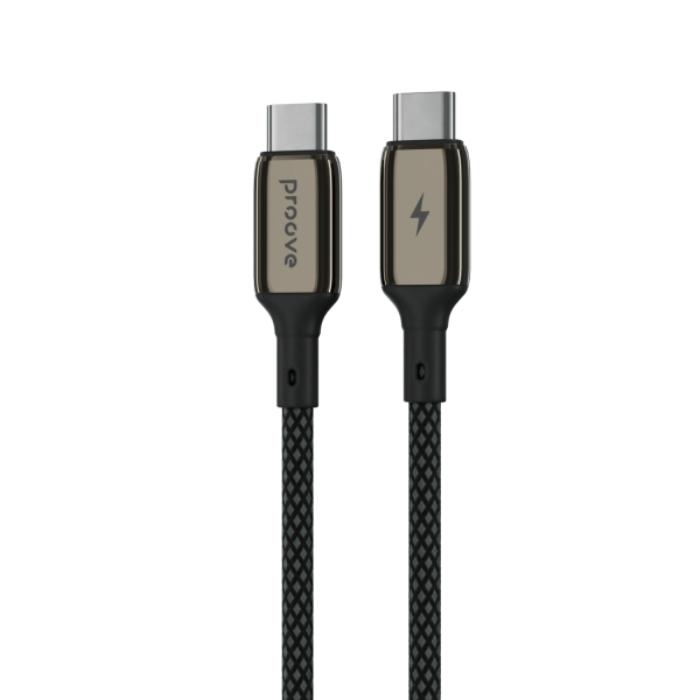 Shop and buy PROOVE Dense Metal Nylon Braided 60w Type C to C  Fast Charging Data Cable| KURUMIZ online with great deals and sales prices with fast and safe shipping. KURUMIZ is the largest Singapore official authorised retailer for the largest collection of mobile premium accessories.