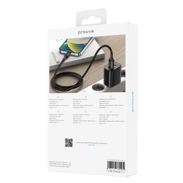 Shop and buy PROOVE Dense Metal Nylon Braided USB-A to Type C Fast Charging Data Cable| KURUMIZ online with great deals and sales prices with fast and safe shipping. KURUMIZ is the largest Singapore official authorised retailer for the largest collection of mobile premium accessories.