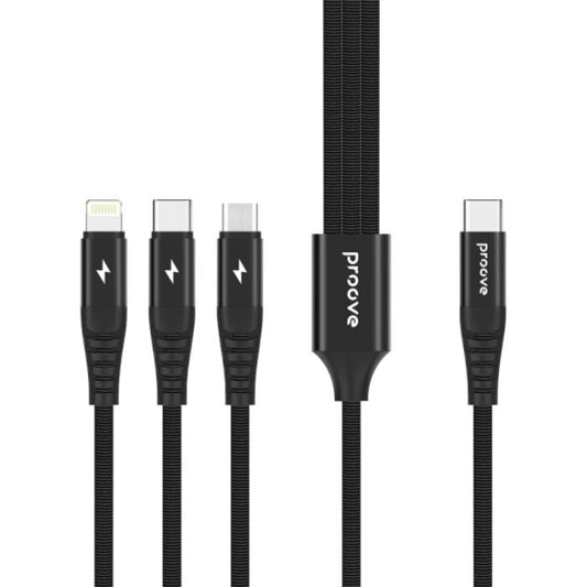 Shop and buy PROOVE Hydra Type C to 3 in 1 Fast Charging Data Cable| KURUMIZ online with great deals and sales prices with fast and safe shipping. KURUMIZ is the largest Singapore official authorised retailer for the largest collection of mobile premium accessories.