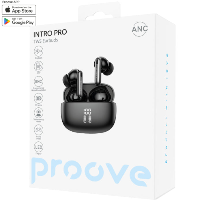 Shop and buy PROOVE Intro Pro Gaming Wireless Earphone with ANC Mode and Case LED Screen Indicator| KURUMIZ online with great deals and sales prices with fast and safe shipping. KURUMIZ is the largest Singapore official authorised retailer for the largest collection of mobile premium accessories.