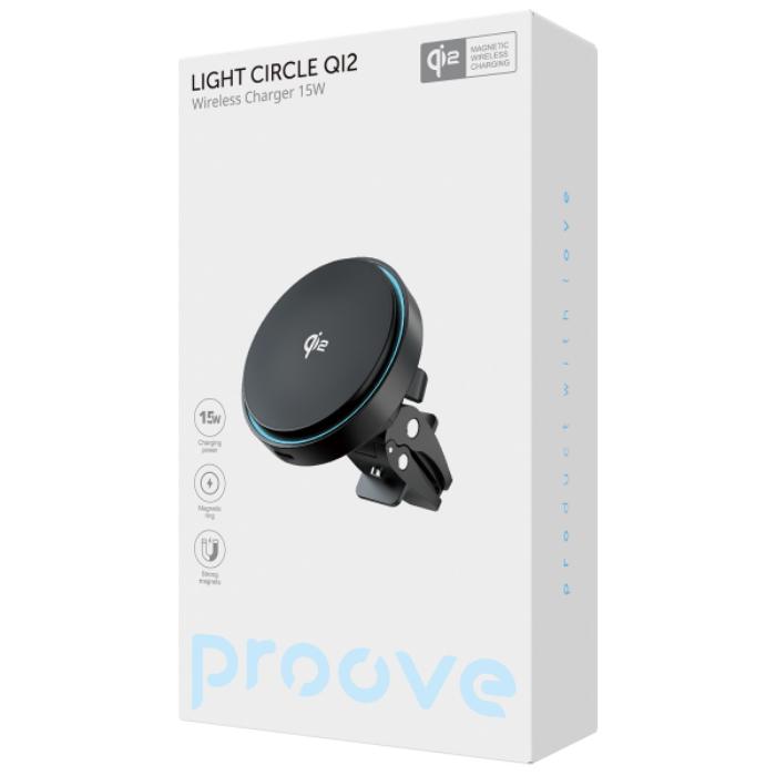 Shop and buy PROOVE Light Circle Qi 2 Wireless Magnetic Charging  Air Vent Car Phone Holder| KURUMIZ online with great deals and sales prices with fast and safe shipping. KURUMIZ is the largest Singapore official authorised retailer for the largest collection of mobile premium accessories.