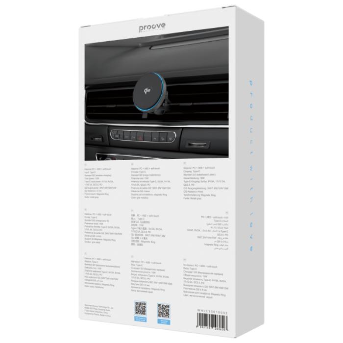 Shop and buy PROOVE Light Circle Qi 2 Wireless Magnetic Charging  Air Vent Car Phone Holder| KURUMIZ online with great deals and sales prices with fast and safe shipping. KURUMIZ is the largest Singapore official authorised retailer for the largest collection of mobile premium accessories.