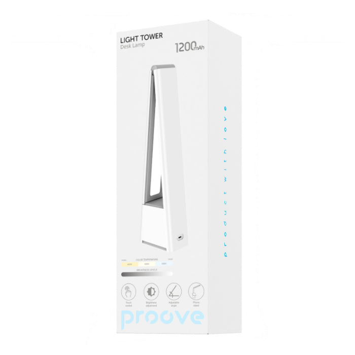 Shop and buy PROOVE Light Tower Foldable Desk Lamp with 3 Lighting Modes| KURUMIZ online with great deals and sales prices with fast and safe shipping. KURUMIZ is the largest Singapore official authorised retailer for the largest collection of mobile premium accessories.