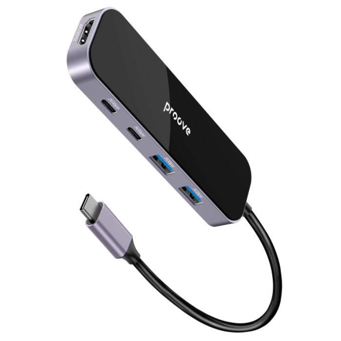 Shop and buy PROOVE Shadow 6 in 1 USB-C Hub with 100W Power Delivery| KURUMIZ online with great deals and sales prices with fast and safe shipping. KURUMIZ is the largest Singapore official authorised retailer for the largest collection of mobile premium accessories.