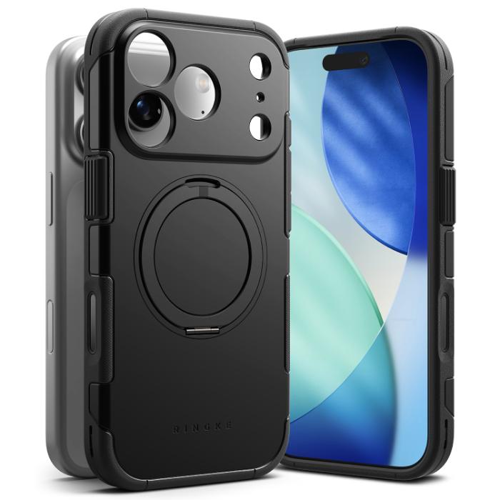 Black RINGKE Alles Case for iPhone 17 Pro Max 6.9" (2025) on a white background