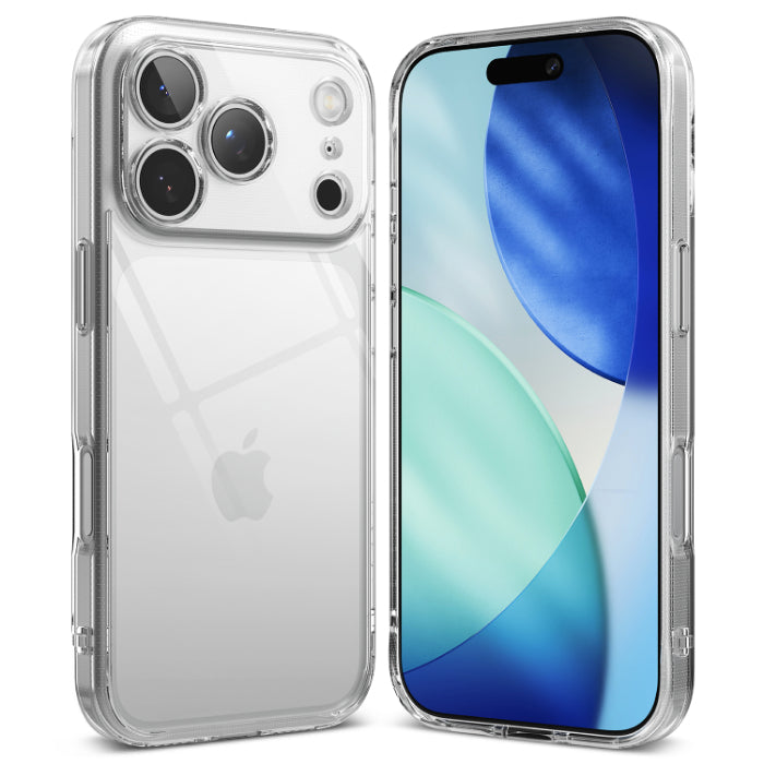Clear RINGKE Fusion Case for iPhone 17 Pro 6.3" (2025) on a white background