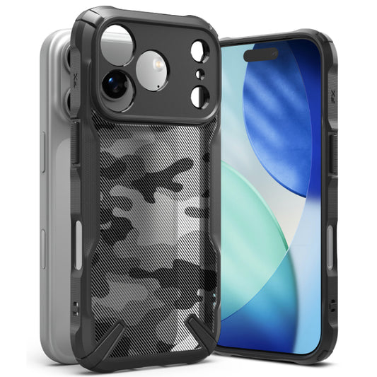 Camo Black RINGKE Fusion X Case for iPhone 17 Pro 6.3" (2025) on a white background