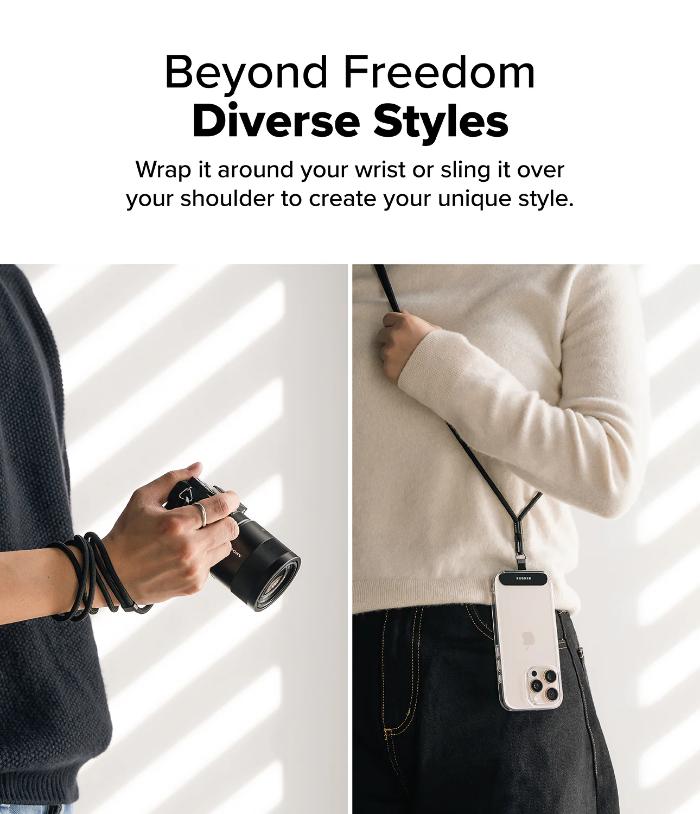 Shop and buy Ringke Holder Link & Flow Shoulder Strap| KURUMIZ online with great deals and sales prices with fast and safe shipping. KURUMIZ is the largest Singapore official authorised retailer for the largest collection of mobile premium accessories.
