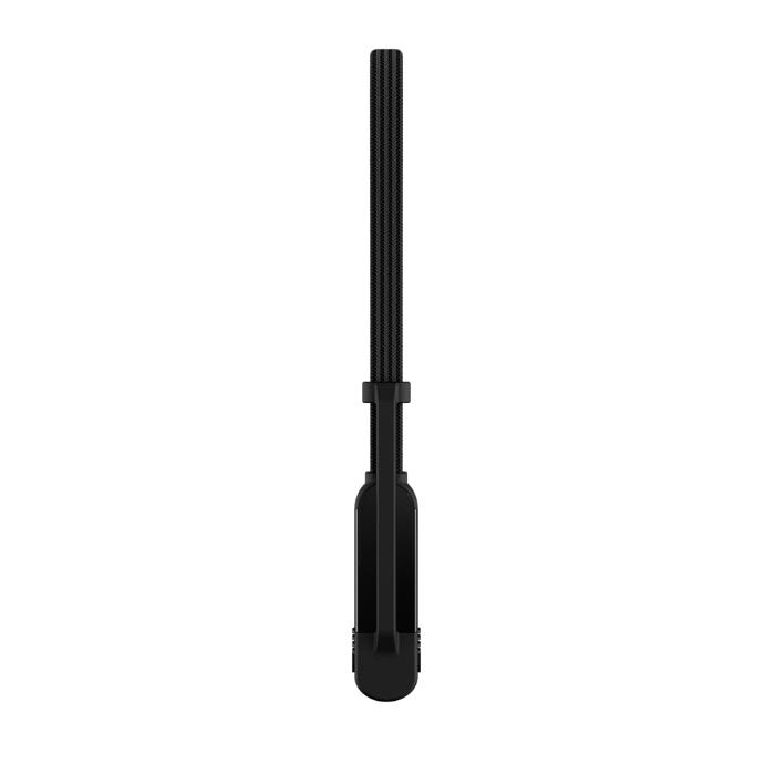 Black Rolling Square InCharge XL  6 in 1 100w Fast Charging and Data Cable  on a white background