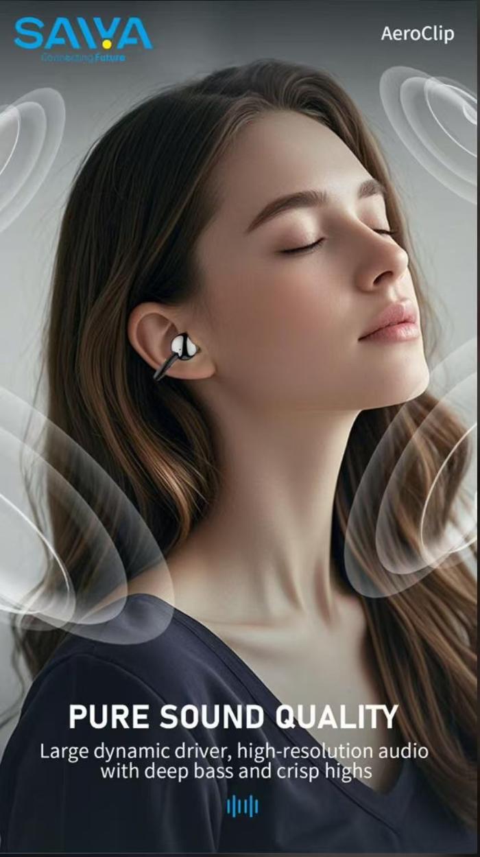 SAIYA AeroClip Open Wireless Bluetooth Headphones