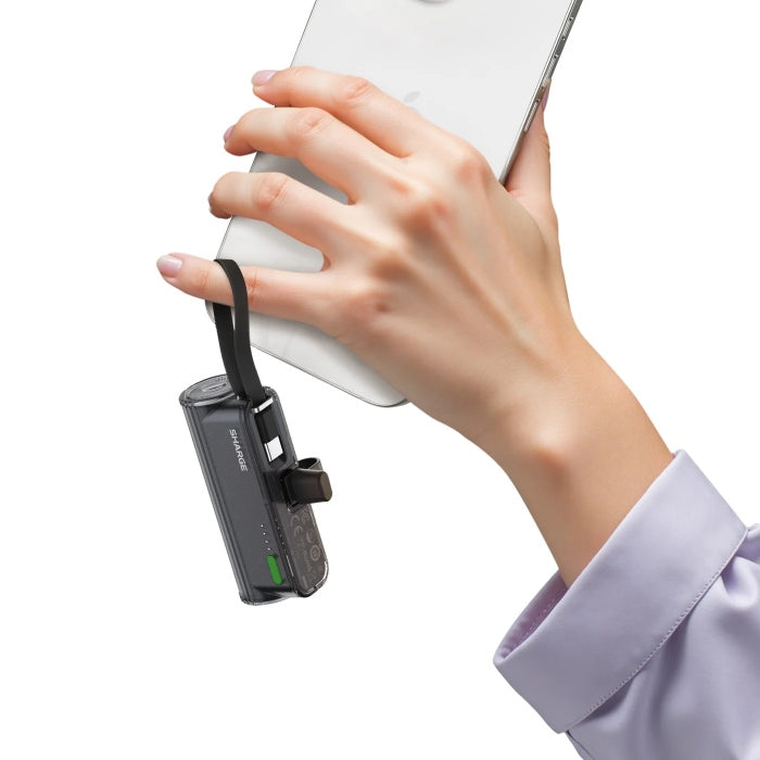 Shop and buy Sharge (Shargeek) Flow Mini 2 5,000mAh Lipstick Sized Portable Power Bank Built-in Cable| KURUMIZ online with great deals and sales prices with fast and safe shipping. KURUMIZ is the largest Singapore official authorised retailer for the largest collection of mobile premium accessories.