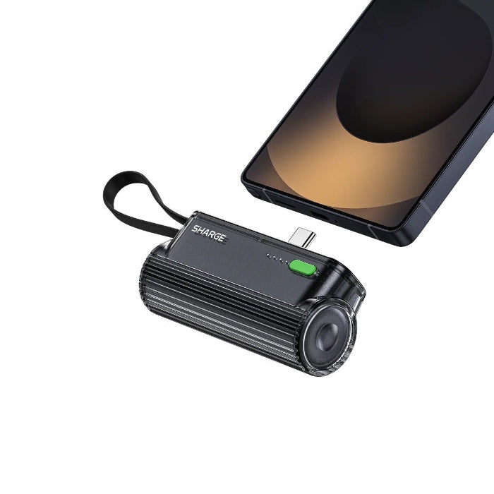 Shop and buy Sharge (Shargeek) Flow Mini 2 5,000mAh Lipstick Sized Portable Power Bank Built-in Cable| KURUMIZ online with great deals and sales prices with fast and safe shipping. KURUMIZ is the largest Singapore official authorised retailer for the largest collection of mobile premium accessories.