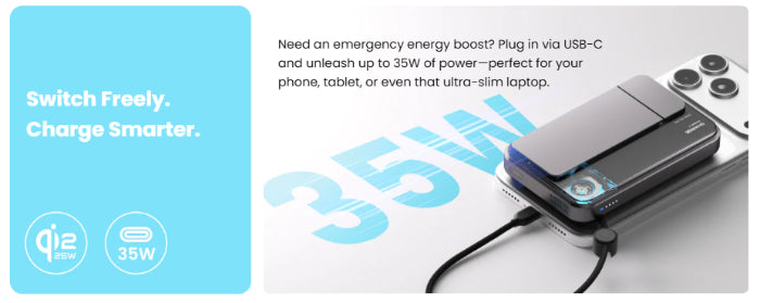 Sharge (Shargeek) ICEMAG 3 Qi2.2 25W 10,000mAh 35W Max Wireless Magnetic Power Bank