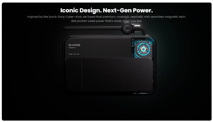 Sharge (Shargeek) ICEMAG 3 Qi2.2 25W 10,000mAh 35W Max Wireless Magnetic Power Bank