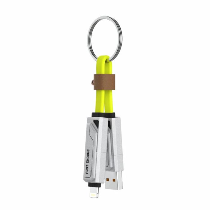 Shop and buy Stylepie C76-XS 240W 4 in1 Charging Cable Keychain Version| KURUMIZ online with great deals and sales prices with fast and safe shipping. KURUMIZ is the largest Singapore official authorised retailer for the largest collection of mobile premium accessories.