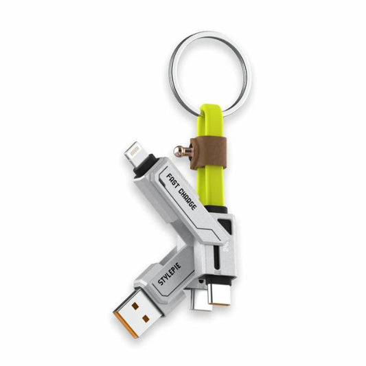 Shop and buy Stylepie C76-XS 240W 4 in1 Charging Cable Keychain Version| KURUMIZ online with great deals and sales prices with fast and safe shipping. KURUMIZ is the largest Singapore official authorised retailer for the largest collection of mobile premium accessories.