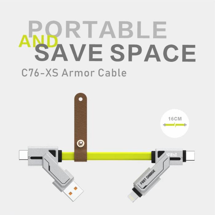 Shop and buy Stylepie C76-XS 240W 4 in1 Charging Cable Keychain Version| KURUMIZ online with great deals and sales prices with fast and safe shipping. KURUMIZ is the largest Singapore official authorised retailer for the largest collection of mobile premium accessories.