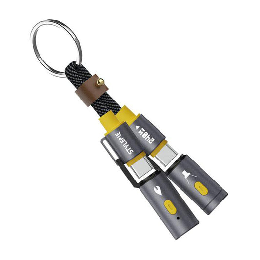 Shop and buy Stylepie C82-XS 240W 4 in1 Charging Cable Keychain Version| KURUMIZ online with great deals and sales prices with fast and safe shipping. KURUMIZ is the largest Singapore official authorised retailer for the largest collection of mobile premium accessories.