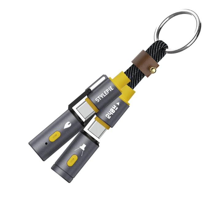 Shop and buy Stylepie C82-XS 240W 4 in1 Charging Cable Keychain Version| KURUMIZ online with great deals and sales prices with fast and safe shipping. KURUMIZ is the largest Singapore official authorised retailer for the largest collection of mobile premium accessories.